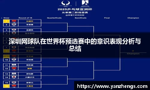 深圳网球队在世界杯预选赛中的意识表现分析与总结